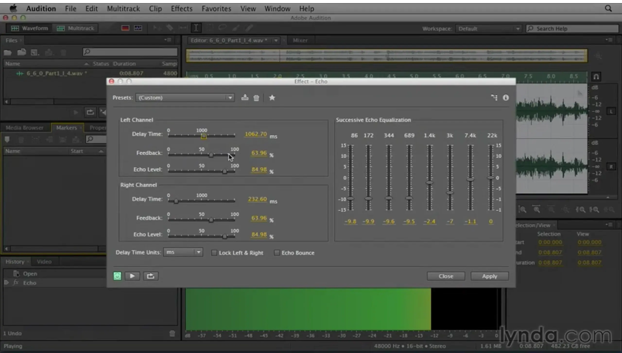 Adobe Audition music mixing