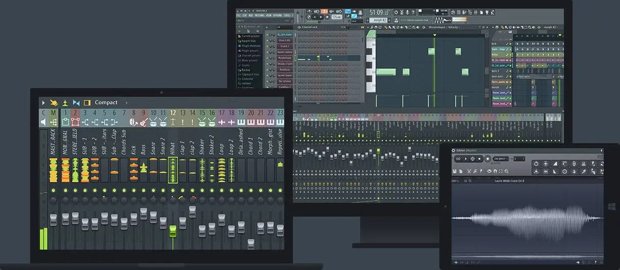 FL Studio music editing page