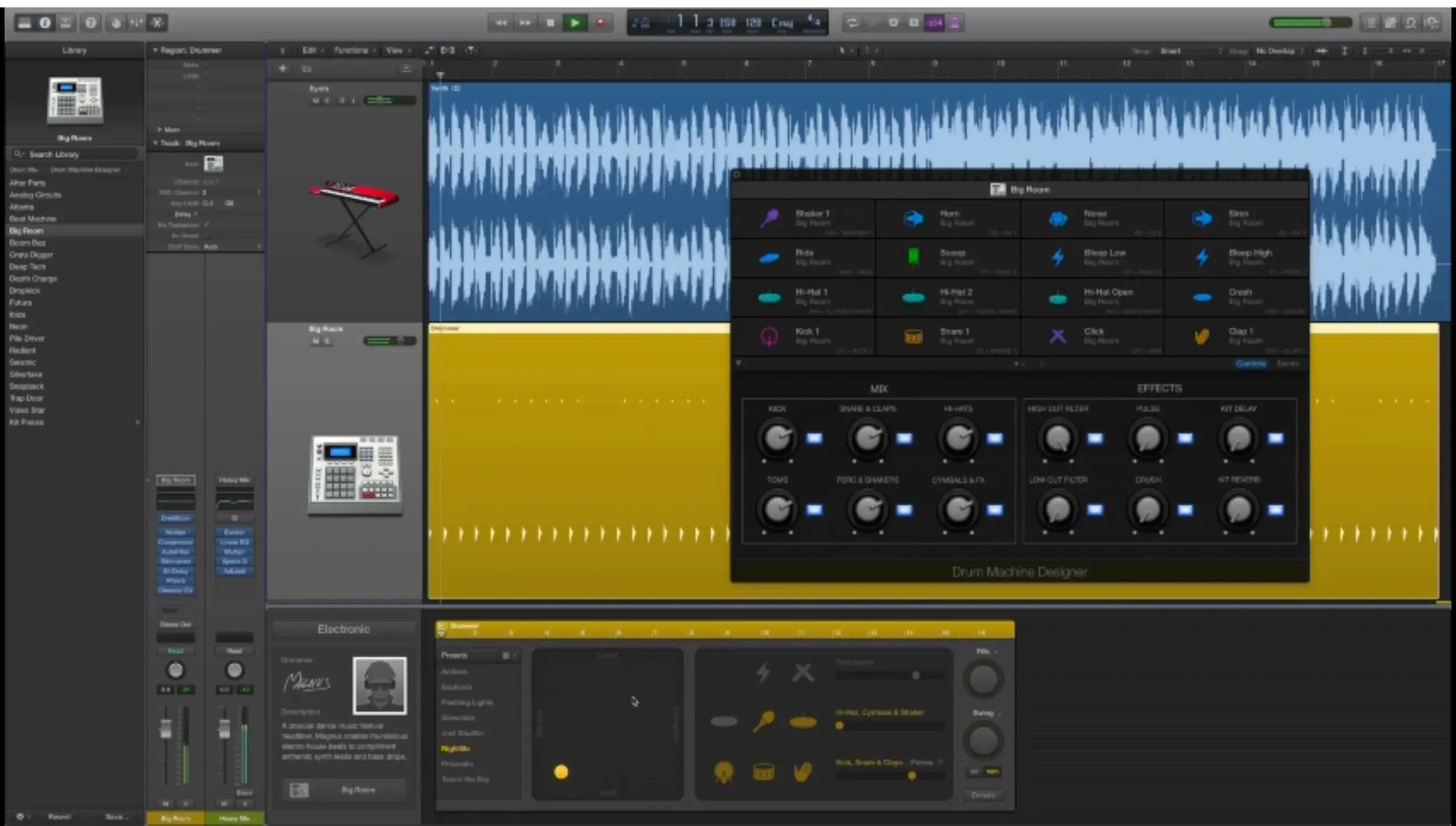 Logic Pro X music editing